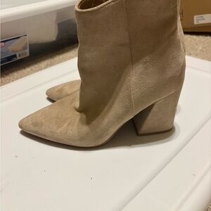 a new day Cream Heeled Boots